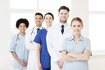 Image showing group of doctors and nurses at hospital