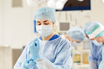 Image showing surgeon in operating room at hospital