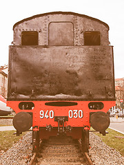 Image showing  Steam train vintage