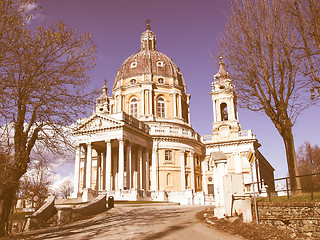 Image showing Basilica di Superga, Turin vintage