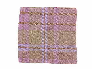 Image showing  Tartan fabric sample vintage