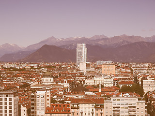 Image showing Turin view vintage