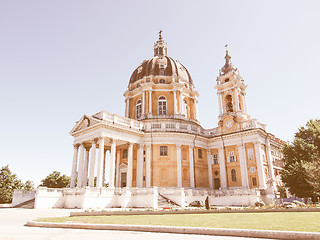 Image showing Basilica di Superga, Turin, Italy vintage