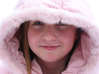 Image showing Winter Cutie - portrait of a young girl