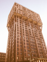 Image showing Torre Velasca, Milan vintage