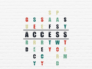 Image showing Privacy concept: Access in Crossword Puzzle