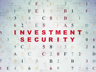 Image showing Security concept: Investment Security on Digital Paper background