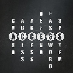 Image showing Privacy concept: Access in Crossword Puzzle