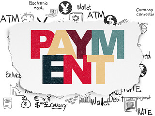 Image showing Banking concept: Payment on Torn Paper background