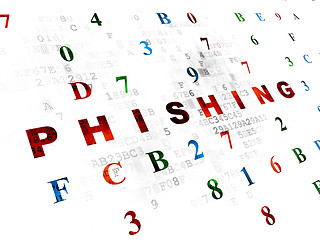 Image showing Protection concept: Phishing on Digital background