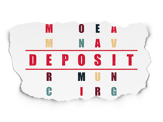 Image showing Banking concept: Deposit in Crossword Puzzle