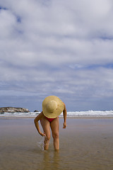 Image showing Refreshing at the beach