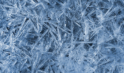 Image showing Texture of natural ice pattern 