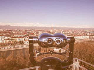 Image showing Turin view vintage