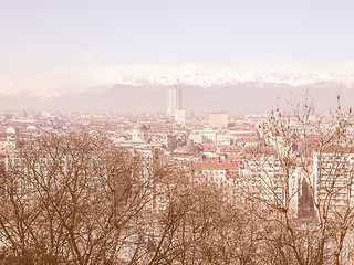 Image showing Turin view vintage