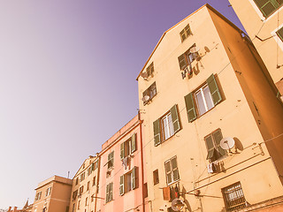 Image showing Genoa old town vintage
