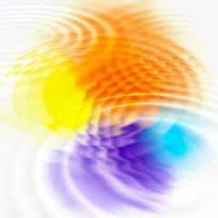 Image showing Abstract color spots and ripples