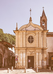 Image showing San Rocco church in San Mauro vintage