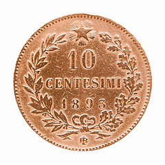 Image showing  Italian coin vintage