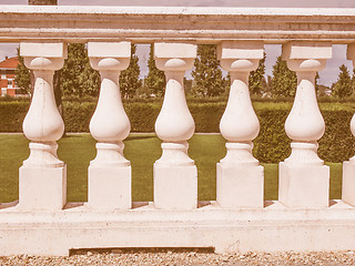 Image showing  Baroque balustrade vintage