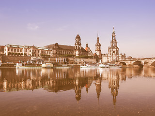 Image showing Dresden Hofkirche vintage