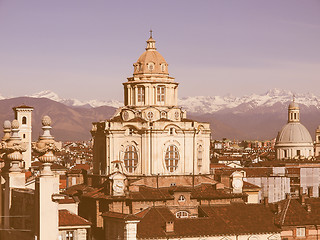 Image showing San Lorenzo church, Turin vintage