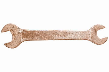 Image showing  Wrench spanner vintage