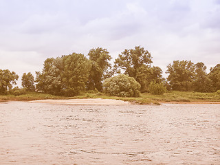 Image showing Elbe river vintage