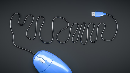 Image showing computer mouse cable
