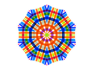 Image showing Abstract bright color shape