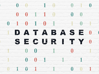 Image showing Security concept: Database Security on wall background