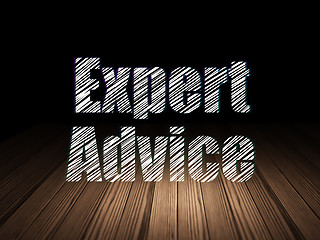 Image showing Law concept: Expert Advice in grunge dark room