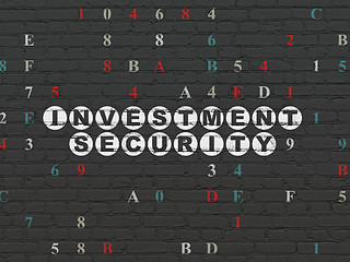 Image showing Security concept: Investment Security on wall background