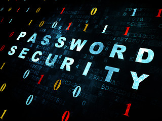 Image showing Security concept: Password Security on Digital background