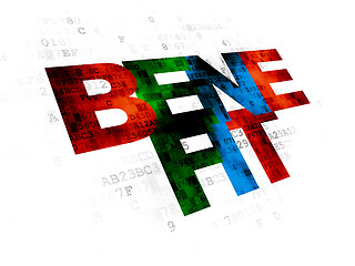 Image showing Business concept: Benefit on Digital background