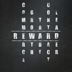 Image showing Business concept: Reward in Crossword Puzzle