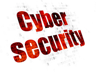 Image showing Security concept: Cyber Security on Digital background