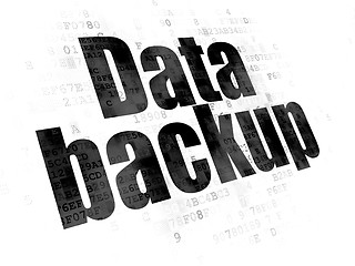 Image showing Data concept: Data Backup on Digital background