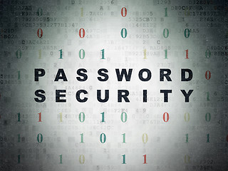 Image showing Privacy concept: Password Security on Digital Paper background