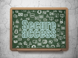 Image showing Security concept: Secure Access on School Board background