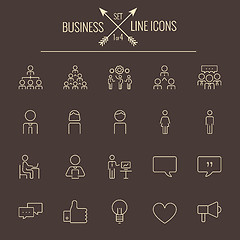 Image showing Business icon set.