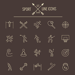 Image showing Sport icon set.