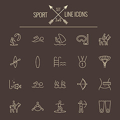 Image showing Sport icon set.