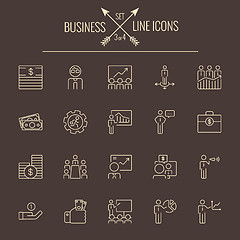 Image showing Business icon set.