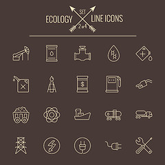 Image showing Ecology icon set.