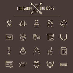 Image showing Education icon set.