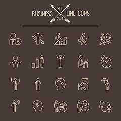Image showing Business icon set.