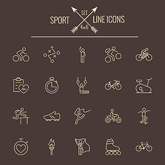 Image showing Sport icon set.