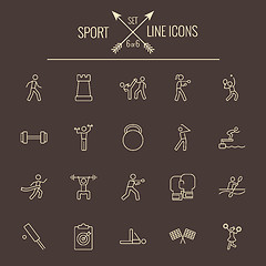 Image showing Sport icon set.