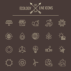 Image showing Ecology icon set.